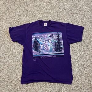 Vintage Made in the U.S.A. Jerzees Graphic T-shirt Colorado XL